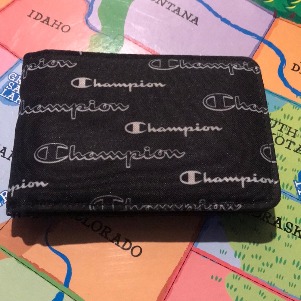 Champion Logo Wallet Perfect 5”x3.5”